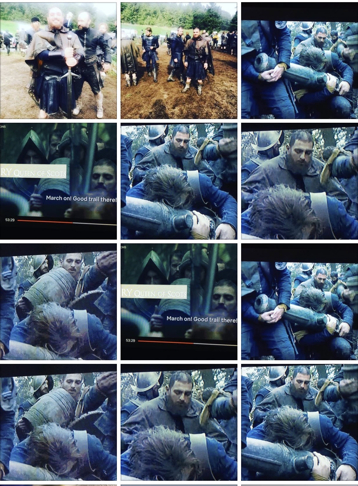 Mary Queen of Scots on-screen collage